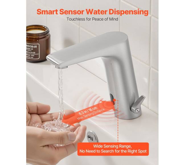 Jutiklis vonios čiaupas be lietimo1