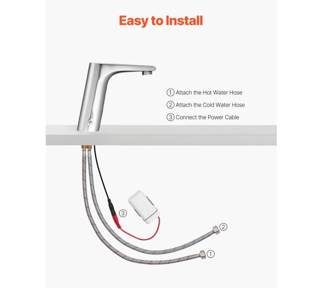 Jutiklis vonios čiaupas be lietimo4