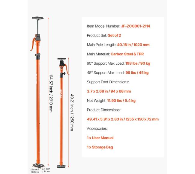 Reguliuojama atrama spintelių montavimui6