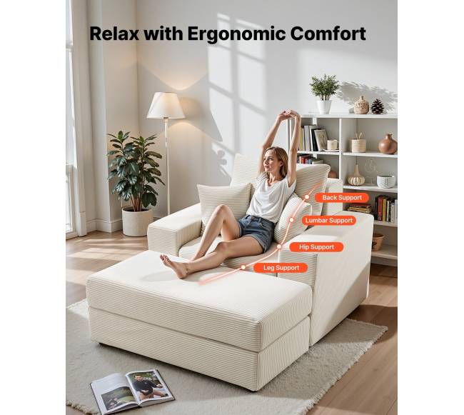 Gultas kėdė su pagalvėlėmis, 1115 mm1