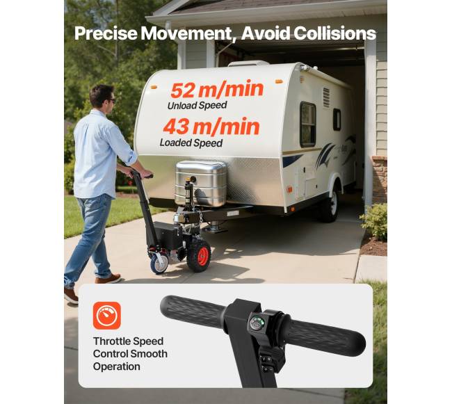 Elektrinis priekabos tempiklis su 800W varikliu5