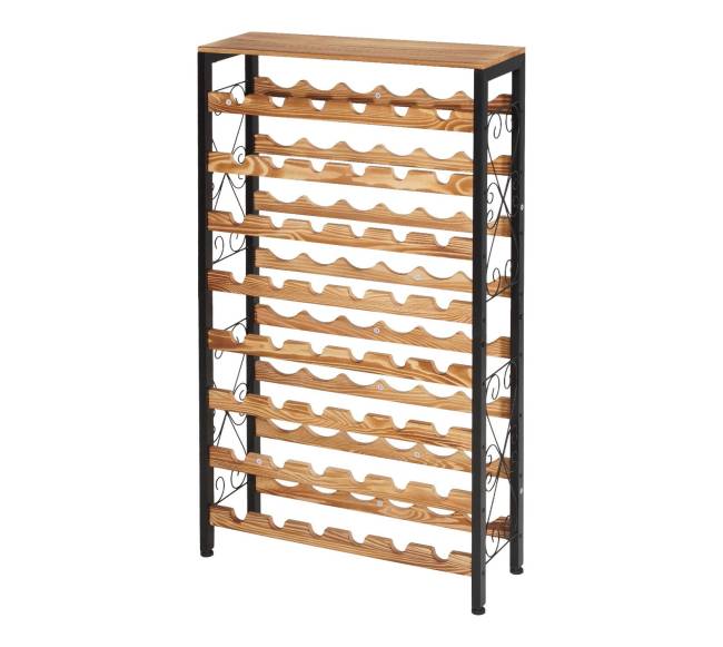 48 vietų vyno lentyna su mediniu stalviršiu9