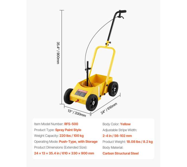 Linijų žymėjimo mašina geltona6