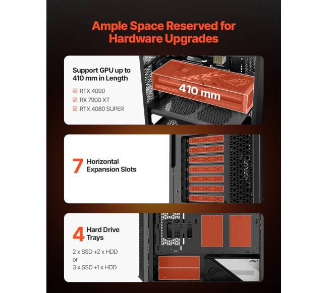 Kompiuterio korpusas su 3 PWM ventiliatoriais4