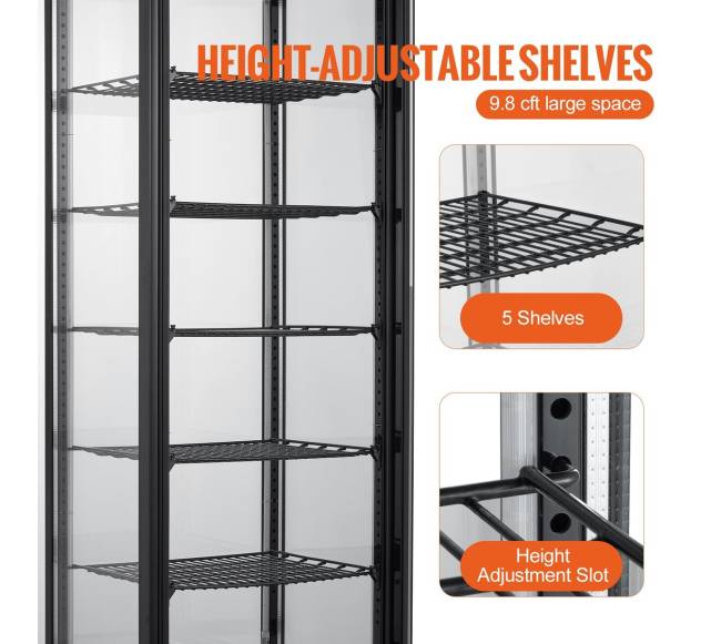 Konditerinė šaldymo vitrina, 278L, 5 lentynos4