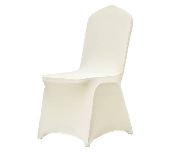 30 vnt. baltos spandex kėdžių užvalkalai8