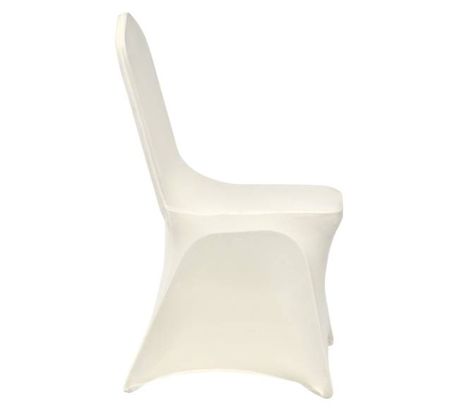 30 vnt. baltos spandex kėdžių užvalkalai10