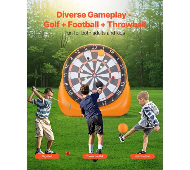 Pripučiamas futbolo smiginis su kamuoliais1