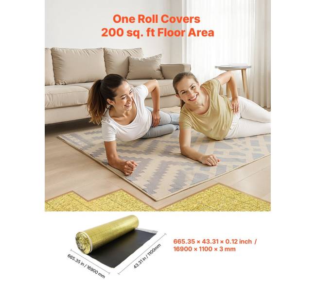 Grindų paklotas su garų barjeru 18,6 m²1