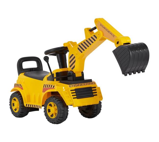 Vaikiškas stumdomas ekskavatorius su šalmu8