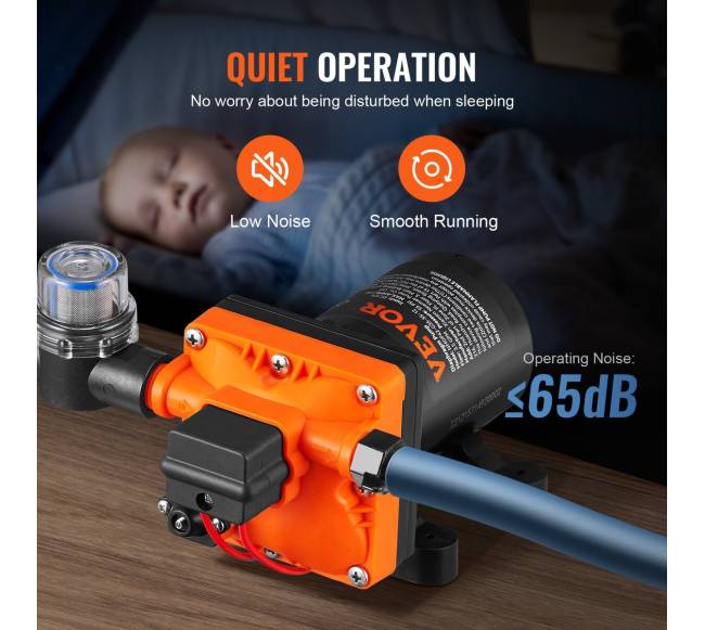 Vandens diafragminis siurblys, 13,25 litro, 55 PSI (40-80 PSI)4