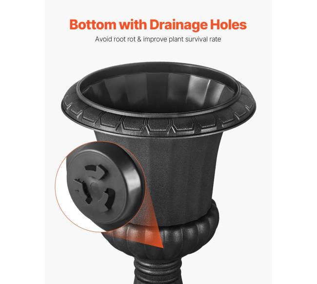 Plastikiniai ąsočio vazonai 40 x 67 cm, 2 vnt4