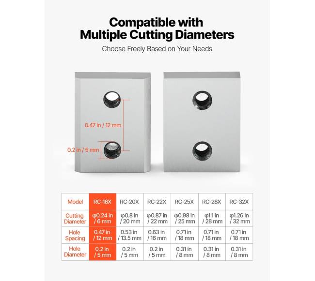 Armatūros kirpimo peiliukai 6 vnt.5