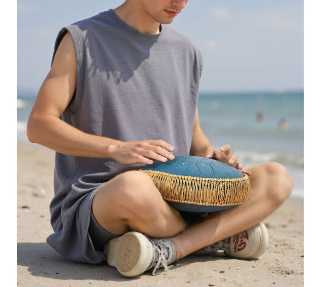 Plieninis liežuvinis būgnelis 30,5 cm, C-dur7