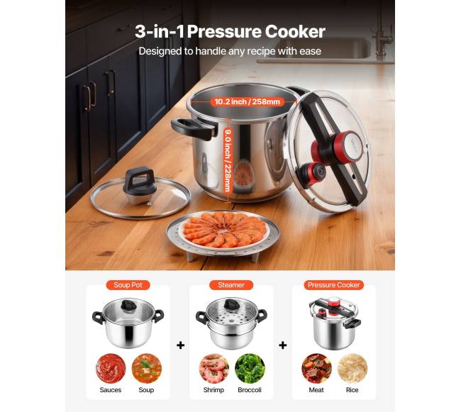 Nerūdijančio plieno greitpuodis 11,3 l1