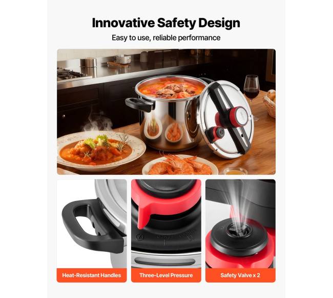 Nerūdijančio plieno greitpuodis 11,3 l6