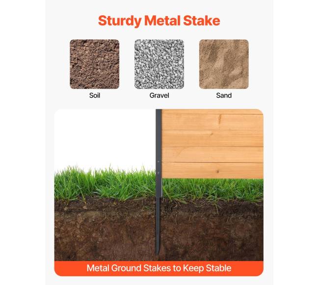 Medinė privatumo tvora 98 cm x 108 cm3