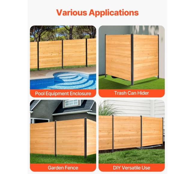 Medinė privatumo tvora 98 cm x 108 cm5