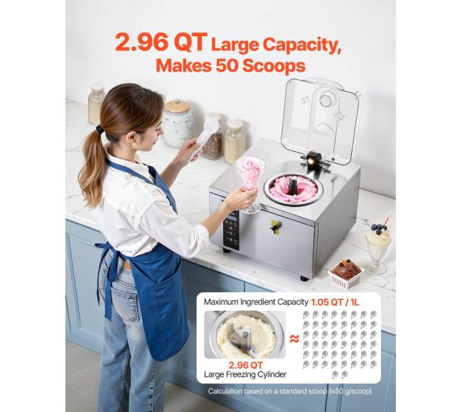 Kietųjų ledų mašina su LED valdymu2