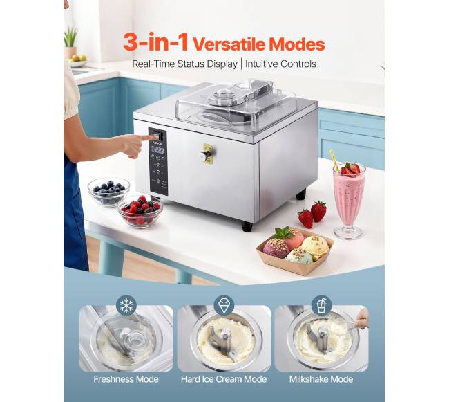 Kietųjų ledų mašina su LED valdymu4