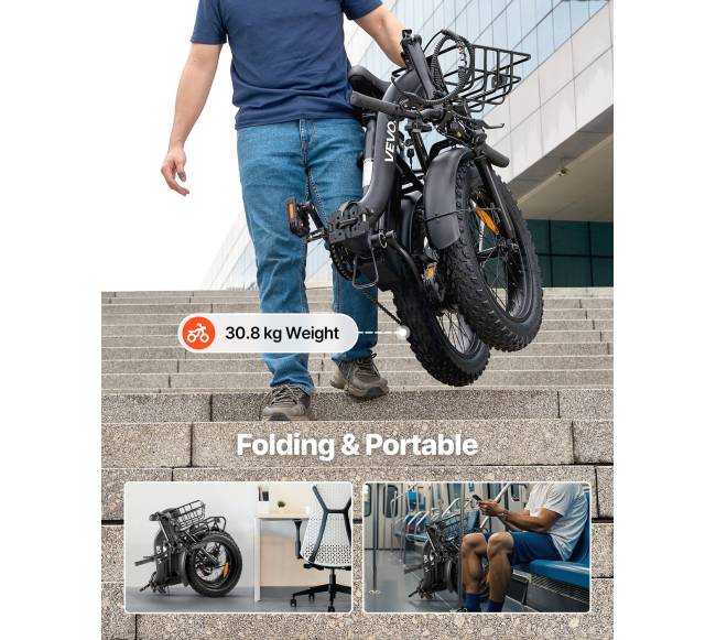 Sulankstomas elektrinis dviratis su nuimama baterija4