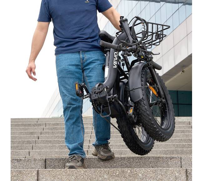 Sulankstomas elektrinis dviratis su nuimama baterija7