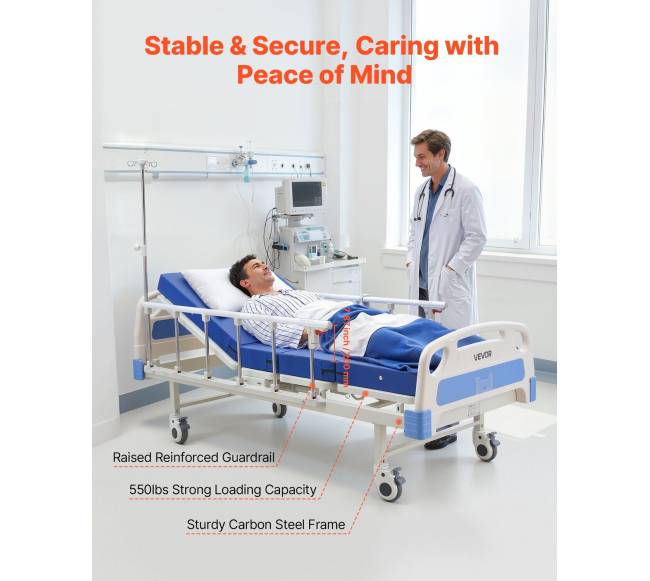 Elektrinė ligoninės lova su dviejų funkcijų reguliavimu3