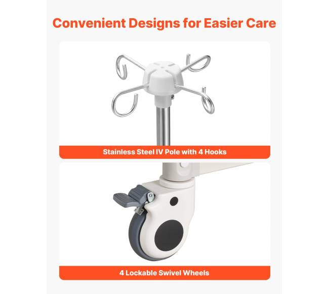 Elektrinė ligoninės lova su trimis funkcijomis5