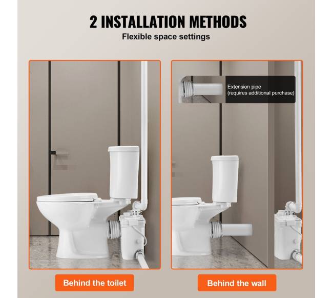 Baigtas tualeto sistema su 800W siurbliu rūsyje5