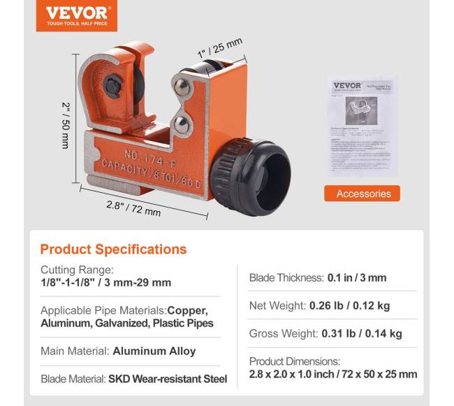 Mini vamzdžių pjaustytuvas 3-29 mm6