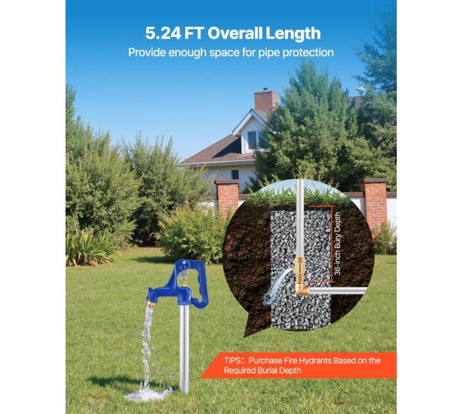 Šalčio atsparus kiemo hidrantas 1595mm5