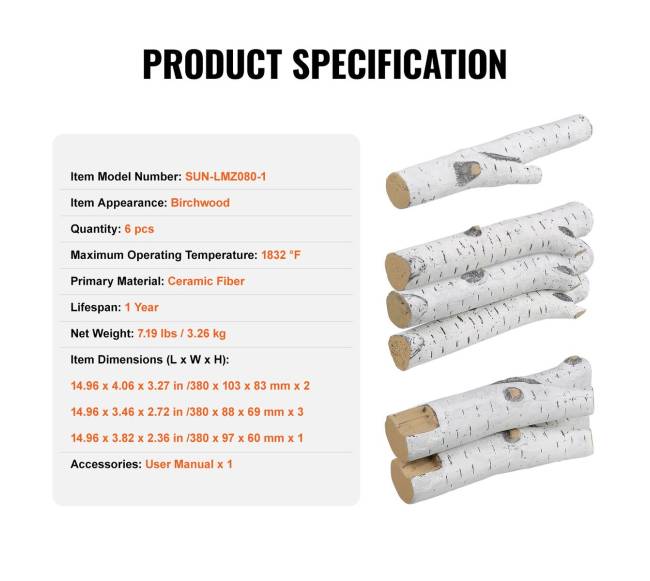 Baltųjų beržų keramikiniai židiniai 6 vnt6