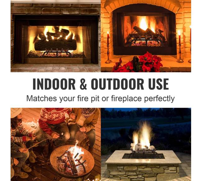 Židinio malkų sargis su 6 kojelėmis5