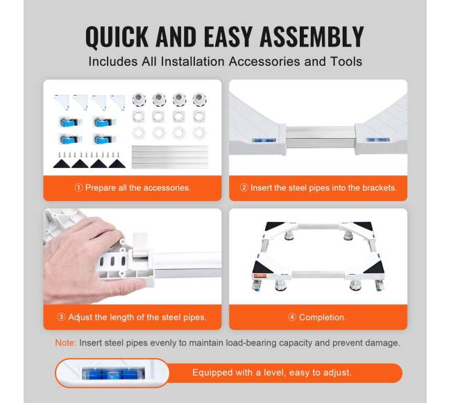 Universalus reguliuojamas šaldytuvo ir skalbyklės stovas2