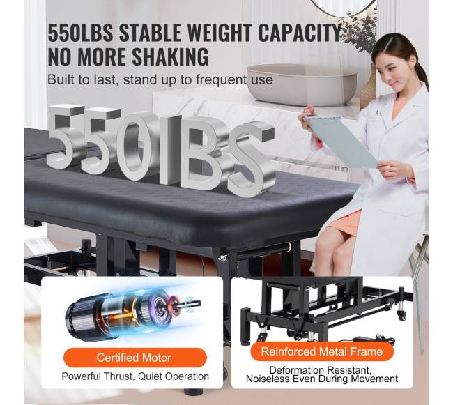 Elektrinis masažo stalas su reguliuojamu atlošu2