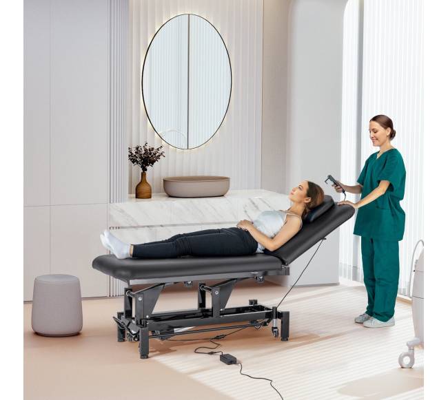 Elektrinis masažo stalas su reguliuojamu atlošu7