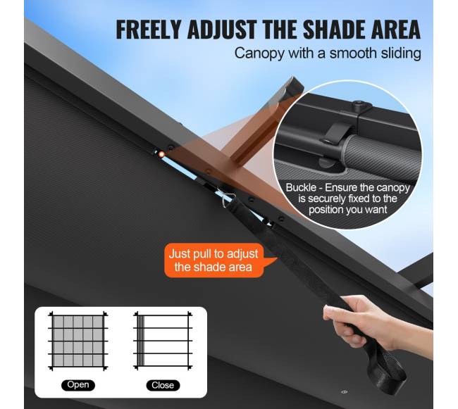 lauko pergola su skydeliu nuo saulės3