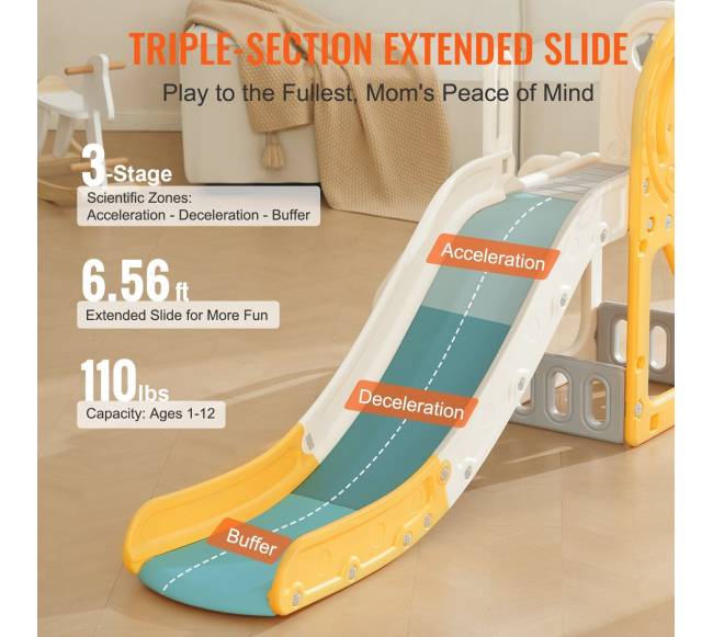 Vaikiškas nusileidimo kalnelis su krepšinio lanku3