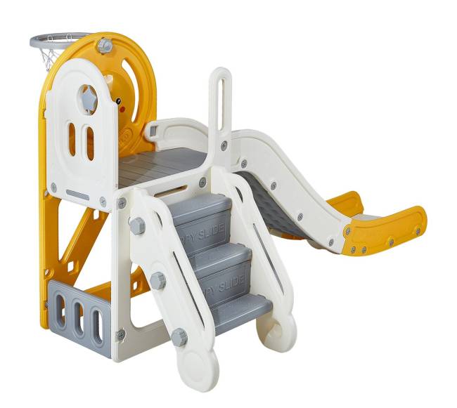 Vaikiškas nusileidimo kalnelis su krepšinio lanku8