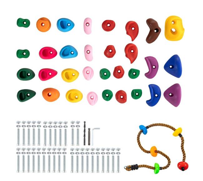 32 laipiojimo sienelės laikikliai su virve0