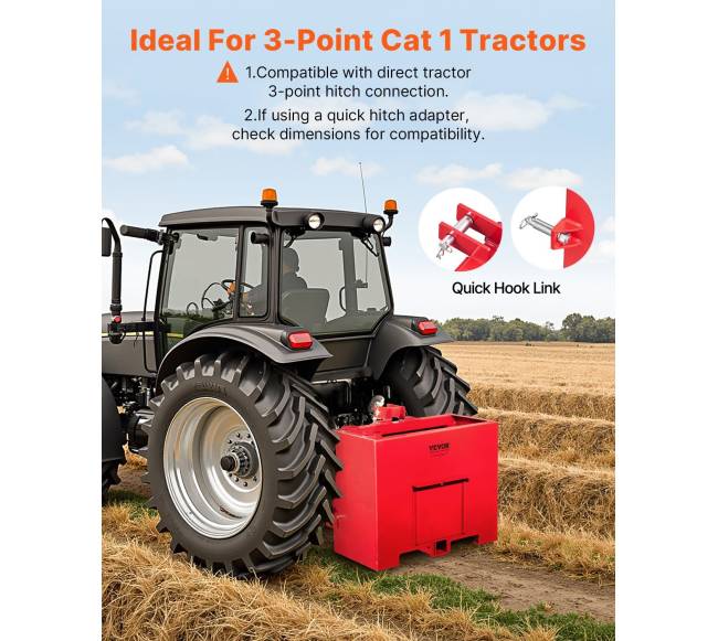 Balasto dėžė traktoriui su tritaškia jungtimi1