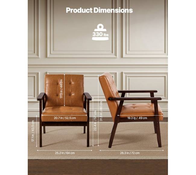 Vidurio amžiaus moderni odinė kėdė2