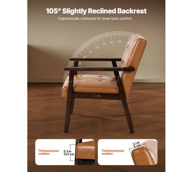 Vidurio amžiaus moderni odinė kėdė3