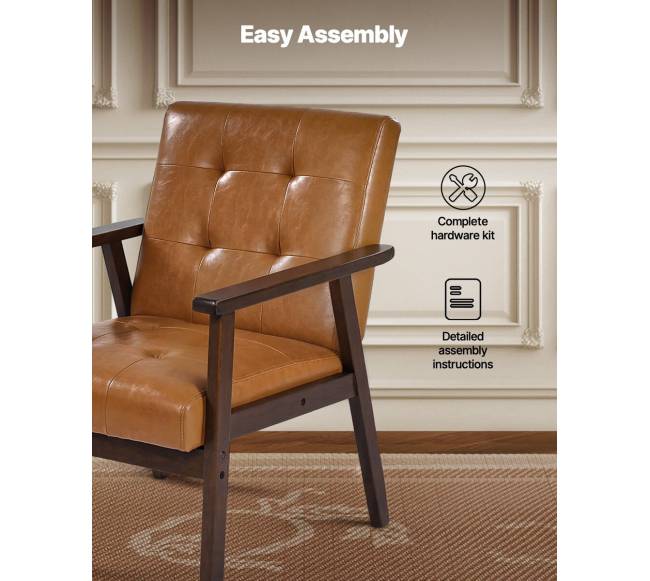 Vidurio amžiaus moderni odinė kėdė6