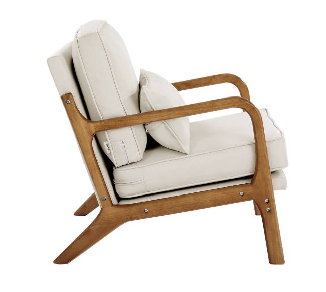 Viduramžių moderni krėslinė kėdė su lininiais apmušalais9