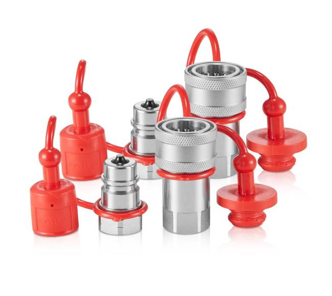 hidraulinės jungtys su apsaugos dangteliais0