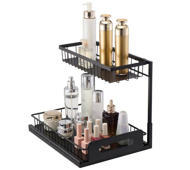 Dviejų lygių ištraukiamas spintelės organizatorius9