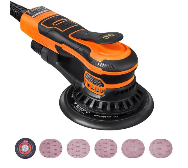 Orbitalinis ekscentrinis šlifuoklis 6 colių0