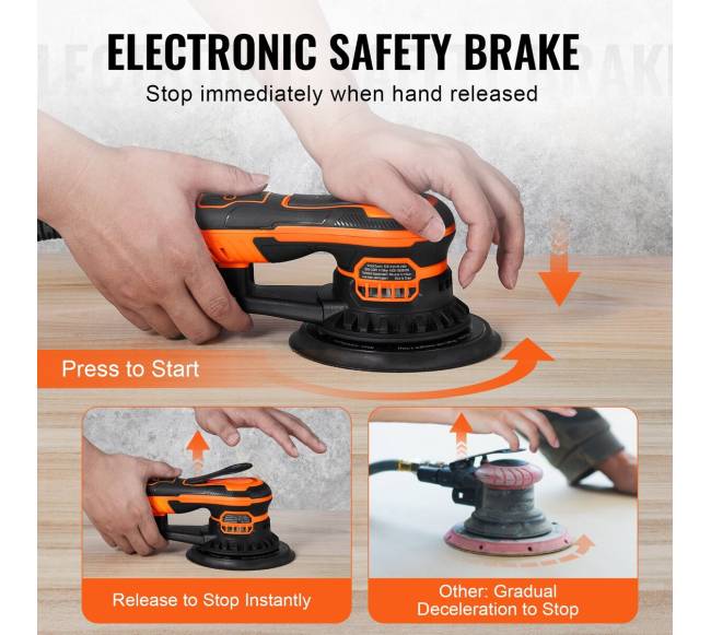 Orbitalinis ekscentrinis šlifuoklis 6 colių4