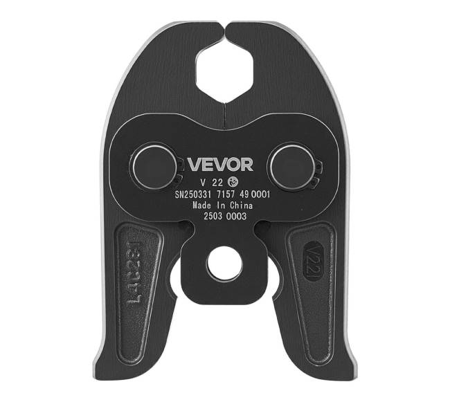 V22 spaudimo žandikaulis 22 mm V tipo vamzdžiams0